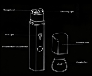 Masseur oculaire portable à vibrations, appareil de beauté pour les yeux, pour soulager la fatigue et prendre soin des yeux fatigués - Product Image 6