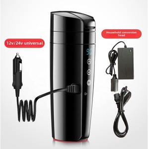Bouilloire électrique <span class=keywords><strong>12V</strong></span>, tasse de voyage en voiture, réglage de la température pour une utilisation en extérieur-infuseur à thé chauffé chauffe-tasse thermique - Product Image 5