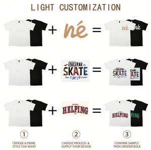 เสื้อยืดคอตตอน 100% สกรีนโลโก้แบรนด์ของคุณเอง ขายส่ง เสื้อยืดเปล่าผู้ชาย เสื้อยืดลำลองผู้ชาย - Product Image 4