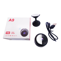 Mini Cámara HD A9 Inalámbrica, Pequeña Cámara Wifi 1080P con Visión Nocturna, Cámara Inalámbrica de Seguridad para el Hogar
