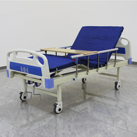Lit d'Hôpital Manuel à Deux Fonctions Vente Chaude du Fabricant pour Soins à Domicile et Patients