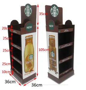 Coffee bags Custom-made Cardboard floor Display stand