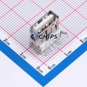 BX-TYPE-A-MWC4P USB Connector Bent Lead Through Hole Connector Type-A Female Right Angle Insert 4P - Product Image 1