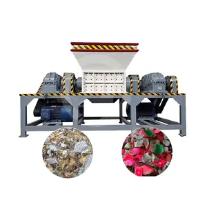 OCEAN-Trituradora de neumáticos de chatarra de goma, trituradora de metal, máquina trituradora de doble eje para residuos de neumáticos de coche