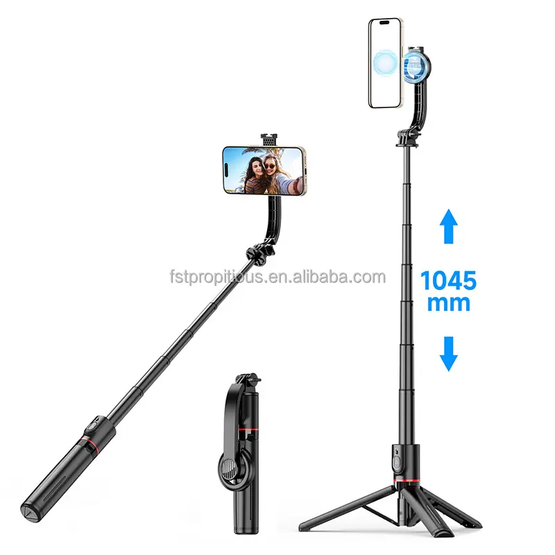 Hele L20 Magnetische Selfie Stick Statief Met Bluetooth Afstandsbediening Mobiele Telefoon Standaard Voor Iphone 14 13 12 Pro Max Verticaal Schieten