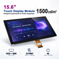 Écran tactile PCAP mat extérieur de 15,6 pouces à haute luminosité 1500 Nits, kit de contrôleur tactile USB à collage intégral