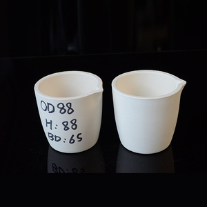 Crisol de Cerámica para Laboratorio de Alta Temperatura de <span class=keywords><strong>70</strong></span>*<span class=keywords><strong>70</strong></span> mm con Boquilla - Product Image 2