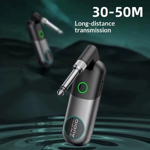 เครื่องรับส่งสัญญาณ WS-80ไร้สายสำหรับกีตาร์ไฟฟ้า & เบสพร้อมสายส่งสัญญาณ/ตัวรับและสายเชื่อมต่อสัญญาณเสียง - Product Image 2