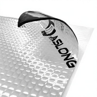 Tapis insonorisant en butyl ASLONG, feuille d'amortissement des vibrations pour voiture, isolation acoustique en aluminium pour portes, plancher, coffre et roues