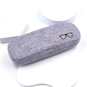 Cổ phiếu sẵn sàng Tím kim loại quang học trường hợp Linen kính trường hợp vỏ cứng quang học trường hợp - Product Image 2