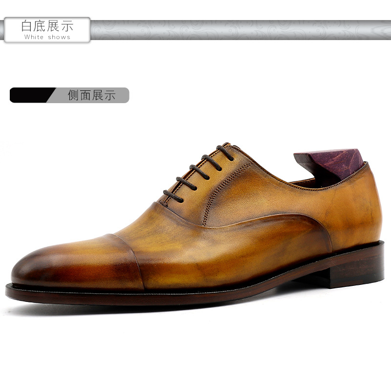 Goodyear Welt 2022 Fashion Genuine Cow Leather Men Shoes High-end Wear-resisting Custom Elegant Men's Dress Shoes For Party