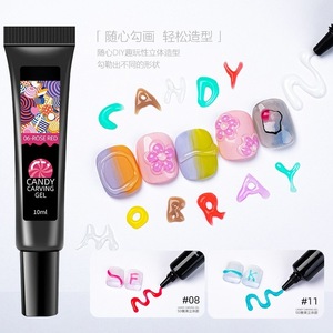 Gel de sculpture 3D pour ongles, 15 ml, 12 couleurs, sans résidu, gel UV pour nail art, application facile, pour manucure professionnelle - Product Image 2