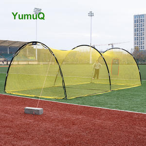 YumuQ Filet de <span class=keywords><strong>Cage</strong></span> de Baseball Logo Personnalisé Extérieur Intérieur Portable Filet de Baseball <span class=keywords><strong>Cage</strong></span> de Frappeur et Cadre en Fibre de Verre avec Sac de Transport - Product Image 1