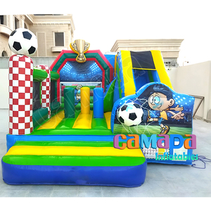 Château gonflable avec toboggan, jeux gonflables, château gonflable avec toboggan, parcours d'obstacles et mur d'escalade pour enfants et adultes - Product Image 5