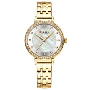 Montre pour femme à petit cadran sport, mouvement à quartz étanche 3BAR, bracelet en acier inoxydable simple, alliage de luxe, mode 9087 - Product Image 3