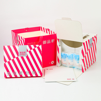 Boîte à gâteau en papier recyclable personnalisée, directement de l'usine, avec fenêtre et poignée, plusieurs tailles disponibles pour gâteaux d'anniversaire et desserts