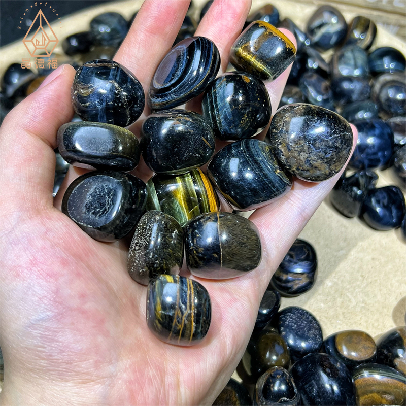 Blue Tiger Eye Tumbled Stone