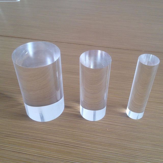 Pmma Clear Bubble Solid Rod / Acrylic Plastic Colored Stick