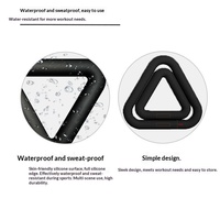 Ensemble d'haltères triangulaires en caoutchouc, revêtement en caoutchouc, pour salle de sport, maison, yoga, pilates, haltères colorés en silicone moulé par injection, logo personnalisé rose
