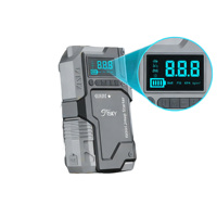 Compresseur d'air portable en plastique pour démarrage de voiture, 150 PSI, numérique, double cylindre, gonfleur de pneus, TPMS, booster de voiture, pompe à air SOS