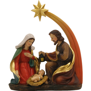 Bloc de crèche d'environ 15 cm avec figurine de Noël et jouet de la comète (9006935100051) - Product Image 1