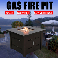 Table de foyer à gaz avec Surface en acier, brûleur d'extérieur à Propane