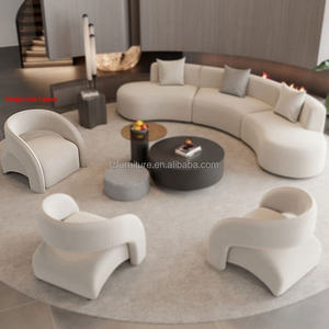 Customizable Nordic Light Luxury Fabric Canap Living Room Furniture Modern Soft <b>Sponge</b> Modular Sectional Apartment Villa - Product Image 4