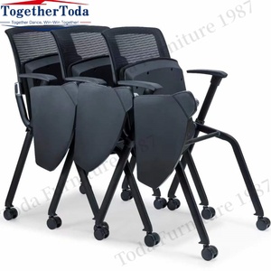 Sillas de oficina apilables con ruedas y malla transpirable para invitados, ideales para sala de espera, escuela u oficina - ¡Gran oferta! - Product Image 3