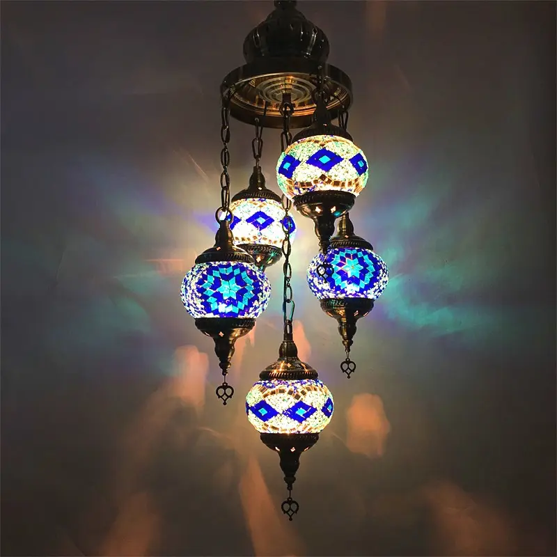 CSLIDO verre turc suspension lumière économie d'énergie Istanbul lampe turc mosaïque lampe et lustres