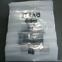 Sac en plastique transparent à fermeture éclair avec logo personnalisé avec emballage à fermeture éclair transparent en PE pour vêtements et chaussettes pour T-shirts