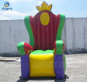Re trono poltrona gonfiabile per i bambini festa di compleanno gonfiabili antico trono sedia palloncino - Product Image 3