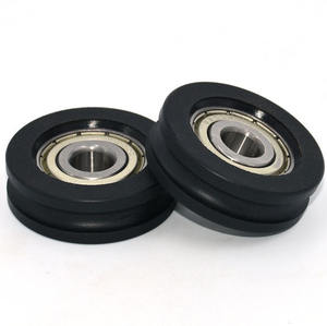 Poulie de porte coulissante silencieuse à structure à gorge profonde <span class=keywords><strong>POK</strong></span> 6200 du fournisseur direct d'usine pour armoire dans les restaurants - Product Image 1