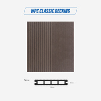 Planches de terrasse en bois WPC revêtement de sol de terrasse extérieur durable noyau creux planche de plancher plancher planches panneau terrasse composite équipée
