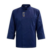 Veste de chef en coton légère, design moderne personnalisé, pour hôtel, restaurant, bar, fabricant professionnel d'uniformes de cuisine.