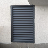 Fenêtres à persiennes en aluminium de fabrication chinoise, persiennes de ventilation modernes pour appartements, revêtement en poudre, résistantes aux intempéries