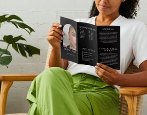 Impression offset personnalisée A5, dépliant couleur, salon de beauté, 2, 3, 4 plis, brochure, manuel d'utilisation, service d'impression de brochures - Product Image 4