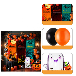 Globos de Látex Amarillos, Rojos y Azules para Halloween 2026, Decoración para Fiestas de Año Nuevo, Tela de Fondo para Pancartas - Product Image 4