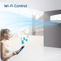 Climatiseur multi-zones intelligent Wi-Fi 36K T1 R454B R32 pour chauffage et refroidissement, triple connexion, extérieur/intérieur, mini-split