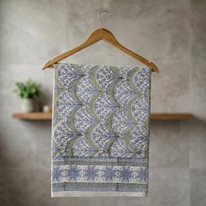 Floral Printed Organic Cotton Customizable Modern Handmade Hand Block Printing <b>Table</b> <b>Runner</b> Dining Wedding Kitchen Use - Product Image 3