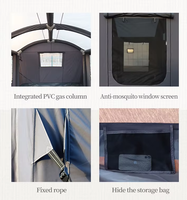 Tente de camping gonflable 4 saisons Maison de glamping Tentes d'extérieur Imperméable Facile à installer Tente en toile gonflable