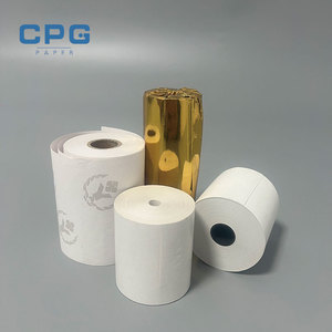 Papel Térmico de Alta Sensibilidad de 80x80mm, 48gsm/55gsm, para Recibos de Punto de Venta en Supermercados, Venta al Por Mayor de Fábrica, Personalizable - Product Image 1