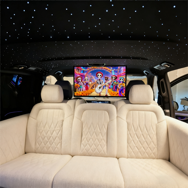 OSK HZ-2704 1920*1080 27 Inch Android Car TV LCD Display Car Monitor Bus Advertising Screen 12V/24V