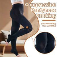 Collants de compression médicale confortables et fins 15-20 mmHg anti-embolie pour hommes et femmes