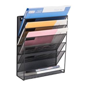 <b>Metal</b> Crafts Stackable 5 Tier Desktops Document Tray Holder Mesh <b>File</b> Trays Iron Wire for School Office Supplies - Product Image 6
