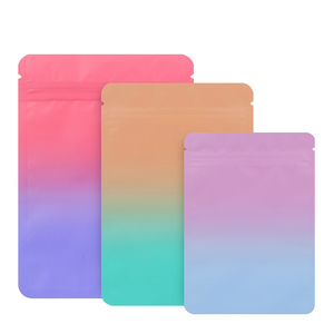 <span class=keywords><strong>Ziplock</strong></span> Mylar túi mini con số Matte Gradient màu metalized nhựa dây kéo bao bì bí ẩn mù túi cho doanh nghiệp nhỏ - Product Image 2