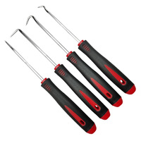 Extracteur de joint d'étanchéité à crochet - Mini-outil en acier au carbone pour réparation automobile - Lot de 4 pour achat en gros ou à l'unité