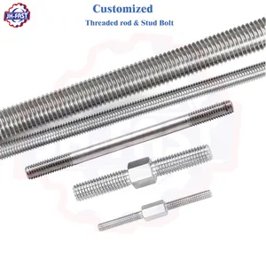DIN975 M3 M5 M6 M8 M10 M12 M24 M36 full threaded bar SS304 SS 304 316 Stainless steel threaded rod full thread Stud bolt screw