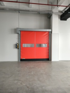 <span class=keywords><strong>Porte</strong></span> roulante industrielle en PVC haute vitesse avec fermeture éclair auto-réparatrice, design moderne, pour atelier textile - Product Image 4