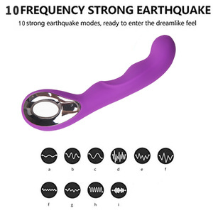 Hot bán 10-tốc độ Silicone không thấm nước G tại chỗ dildo nữ masturbator âm vật Massager Vibrator Đồ chơi tình dục cho phụ nữ hậu môn cắm - Product Image 2