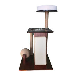 <span class=keywords><strong>Arbre</strong></span> <span class=keywords><strong>à</strong></span> <span class=keywords><strong>chat</strong></span> en bois massif avec grande perchoir supérieure, zone de repos confortable, poteau <span class=keywords><strong>à</strong></span> gratter en sisal durable pour chats adultes - Product Image 2